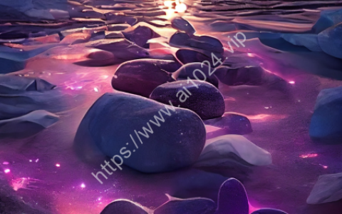 This is surreal and exquisite CG rendering. At night, the pale blue sky, glaciers covering the beach, purple heart-shaped stones, glowing paths, roses, the moon, starlight, art, high definition, starry sky, many tiny and colorful luminous particles, illuminated by the Milky Way, the Arctic, tundra and icebergs, fantasy, high details, beauty, 8K, octane light and shadow, complicated details, super wide angle, panoramic shooting, 8k. High definition.Volumetric light --ar 9:16 --upbeta