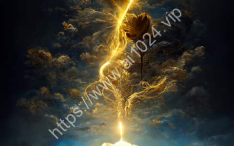 Crossing HD CG, Lotus in Golden Fire, Self-luminous White Rose Cloud, Blue Sky, Huge Lightning, Light Effect, 8K, Ultra HD, Blizzard-style Art Trend, Noctilucent Fog Noctilucent, HD --ar 9:16