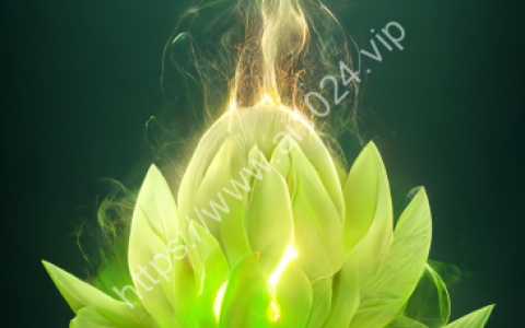 Through high definition CG, green big lotus in light green fire, Lightning,Light Effects, 8K, Ultra HD, Blizzard style art trends,Luminous fog luminous ，volume lightVolumetric light --ar 9:16--莲花